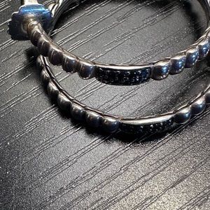 John Hardy Silver Lava hoops